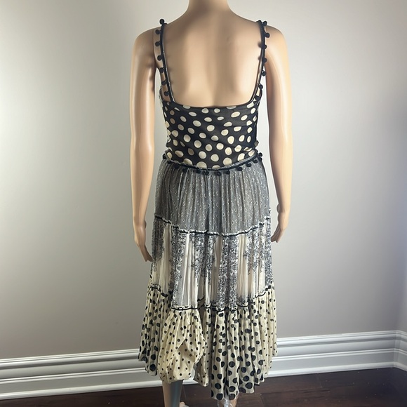 Vintage Fuzzi Sheer Tiered Fairy Whimsigoth Multipatterned Dress - Picture 6 of 8